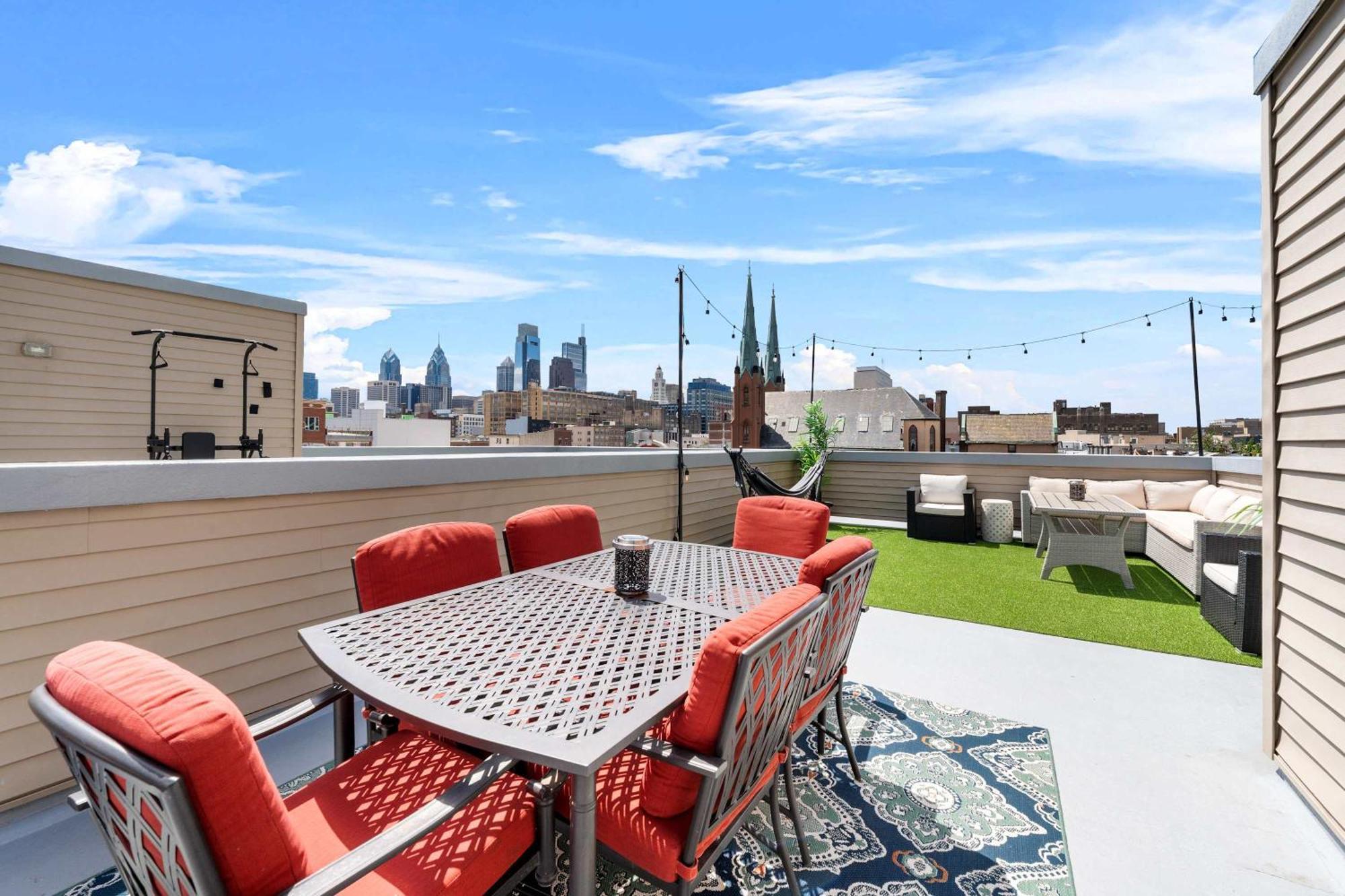 Villa Brand New Dbl Unit Roofdeck Outdoor Patio Filadelfia Exterior foto