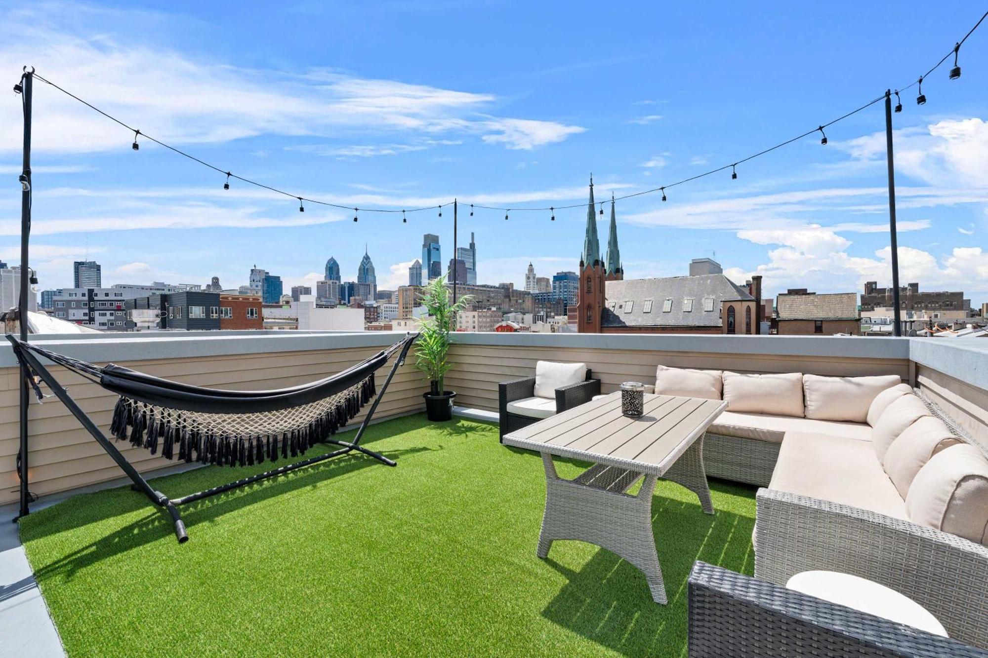 Villa Brand New Dbl Unit Roofdeck Outdoor Patio Filadelfia Exterior foto