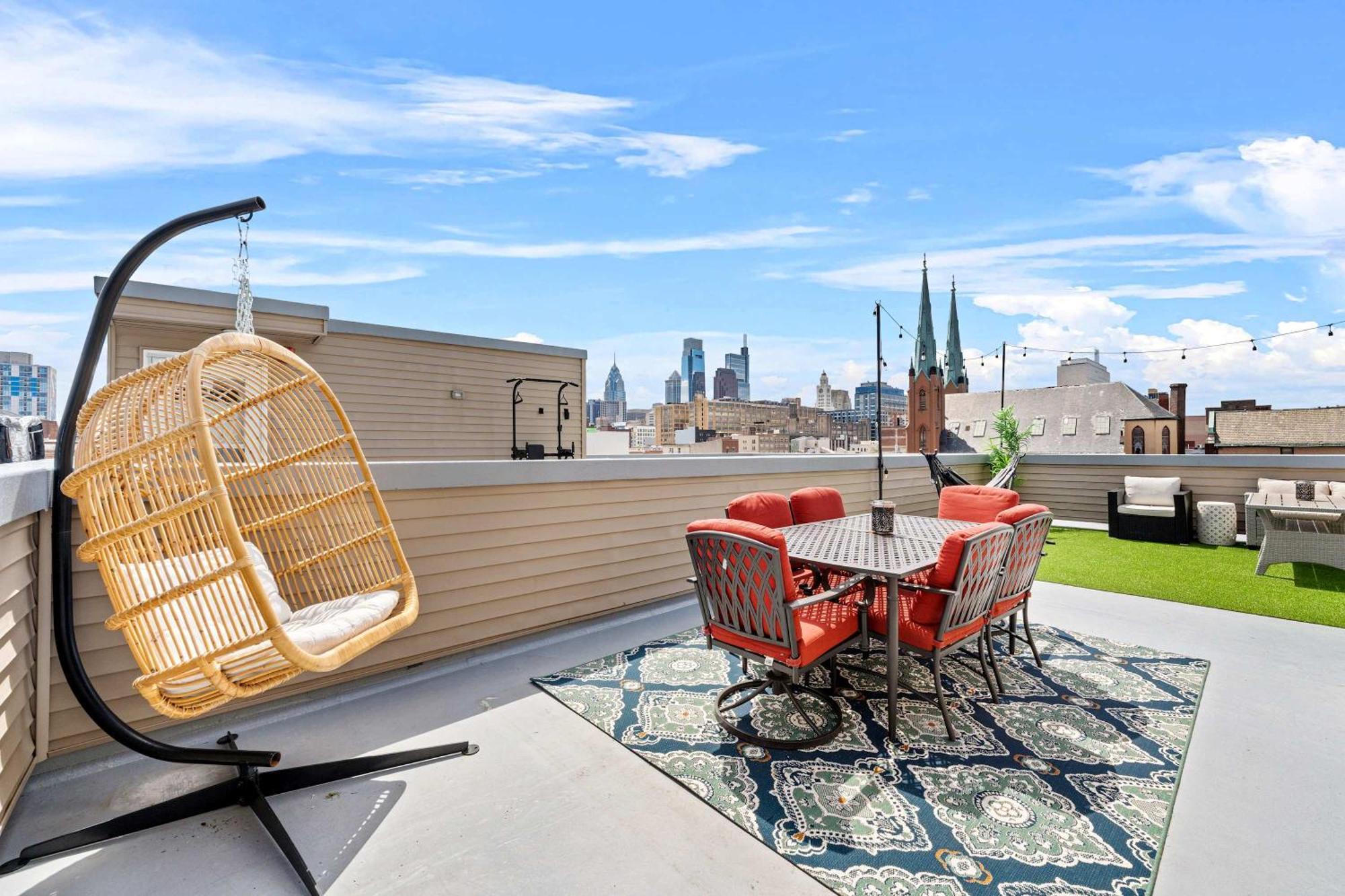 Villa Brand New Dbl Unit Roofdeck Outdoor Patio Filadelfia Exterior foto